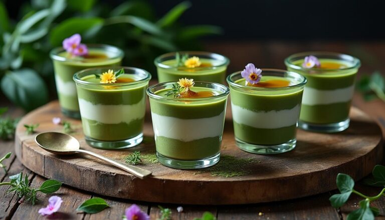 5 variations irrésistibles de la panna cotta au thé matcha à essayer