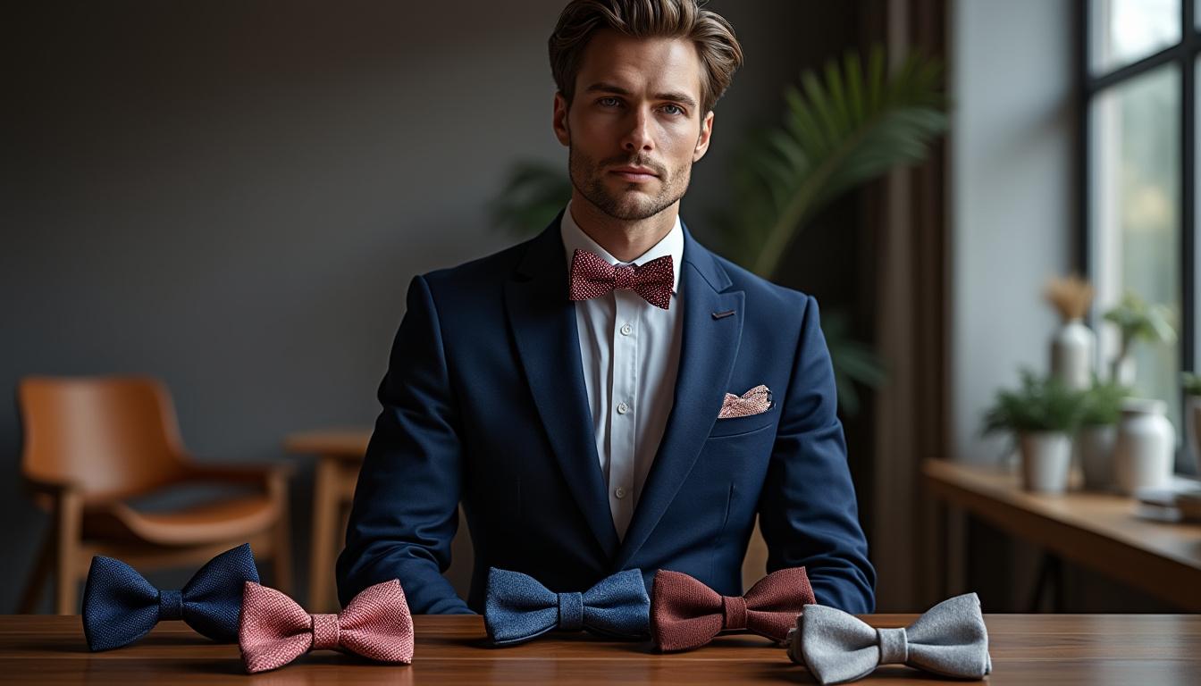 Guide ultime : quel nœud papillon avec costume bleu choisir selon votre teint ?