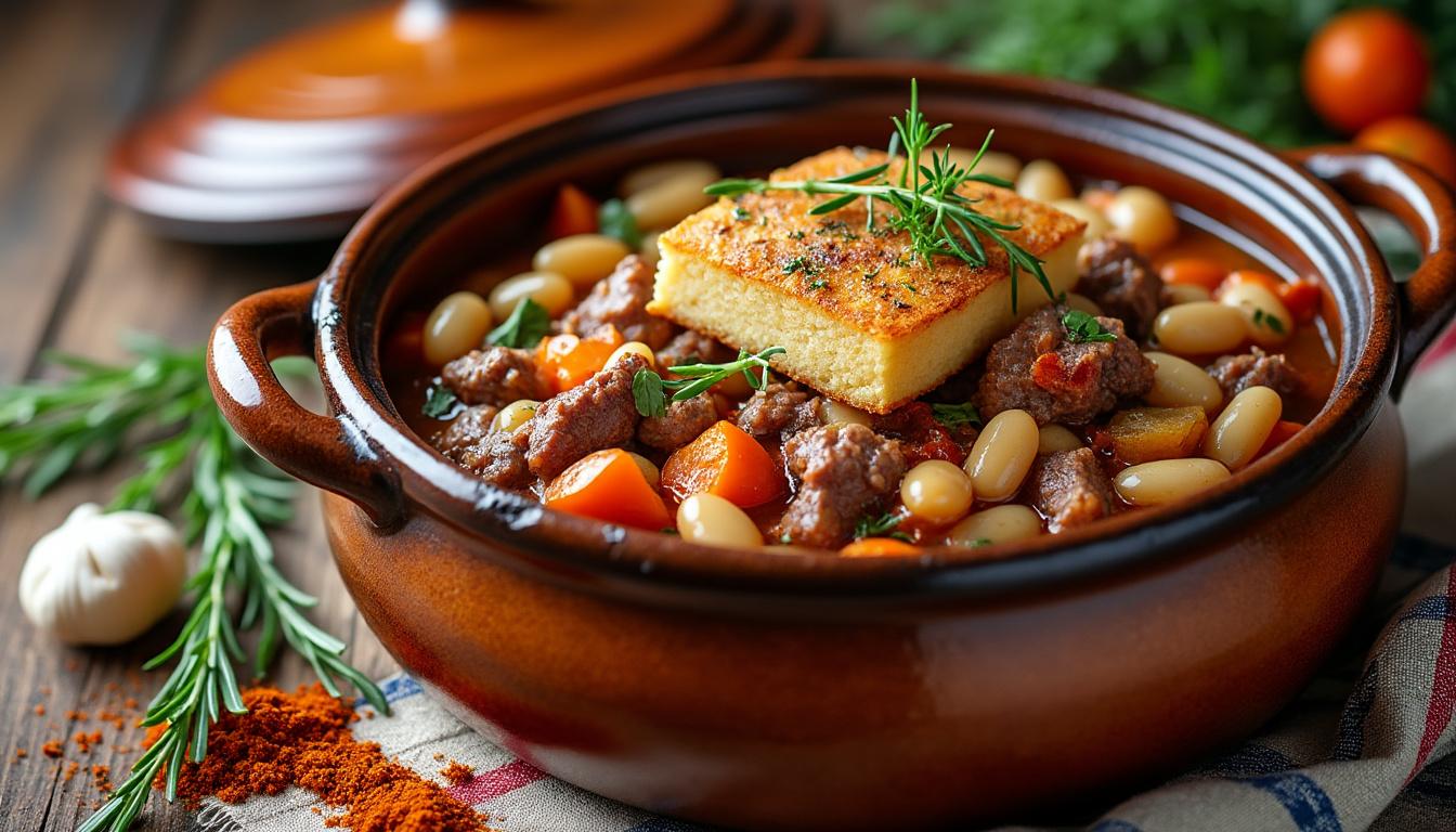 découvrez la recette du cassoulet tirée du carnet de julie ! suivez nos astuces et secrets pour réussir ce plat traditionnel du sud-ouest et épatez vos invités. un guide complet pour savourer toutes les saveurs d'un cassoulet fait maison.