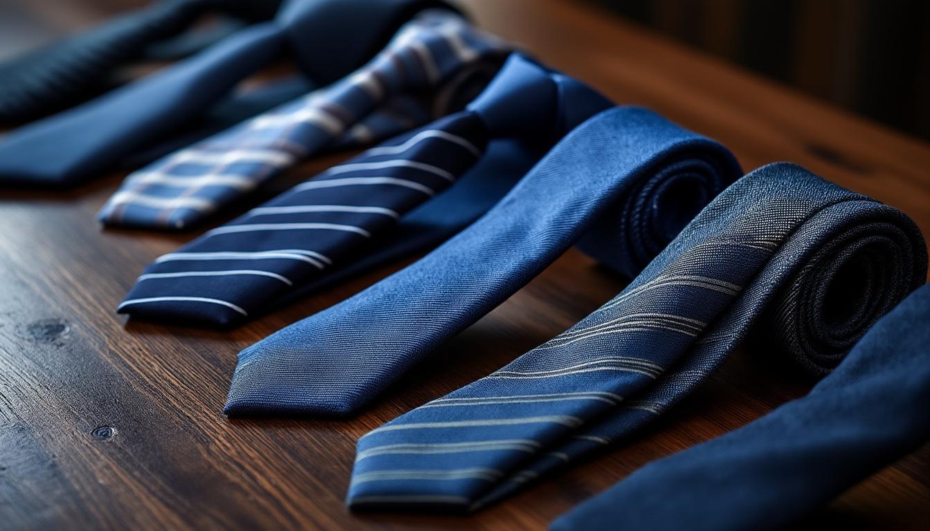 Les meilleures cravates homme costume bleu marine pour un look élégant