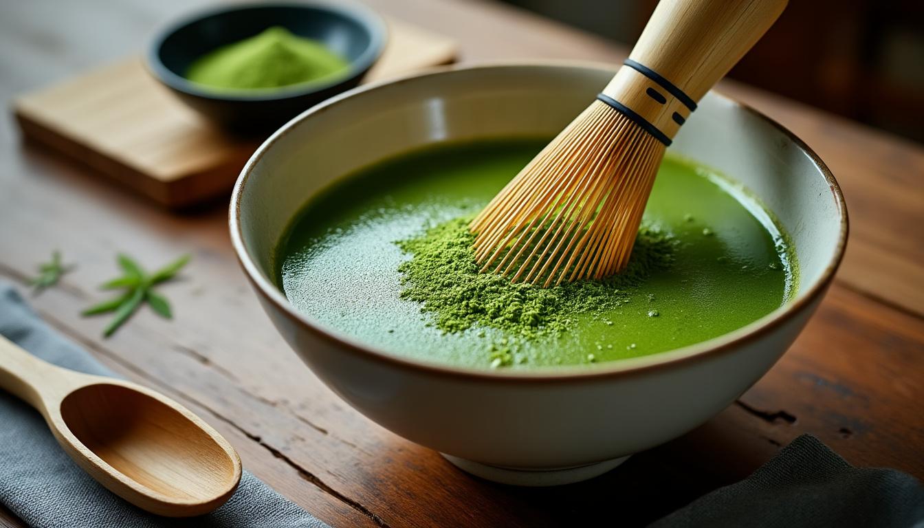 découvrez notre poudre de thé vert bio matcha, une solution naturelle pour améliorer votre concentration et dynamiser votre esprit. profitez des bienfaits antioxydants du matcha tout en rehaussant votre productivité au quotidien.