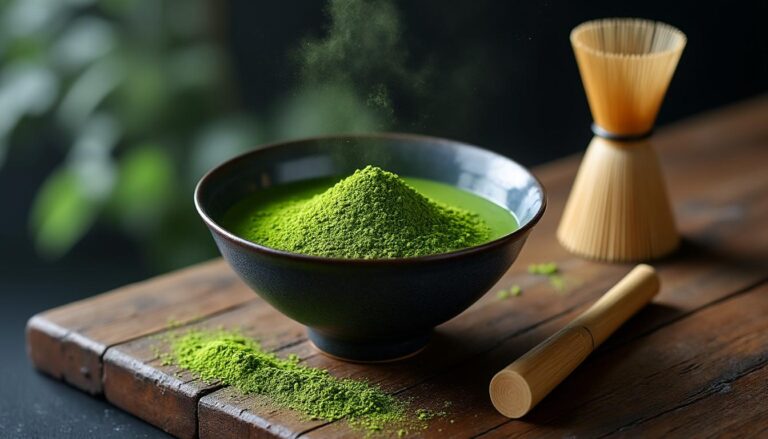 Poudre de thé vert bio matcha : Solution naturelle pour booster votre concentration