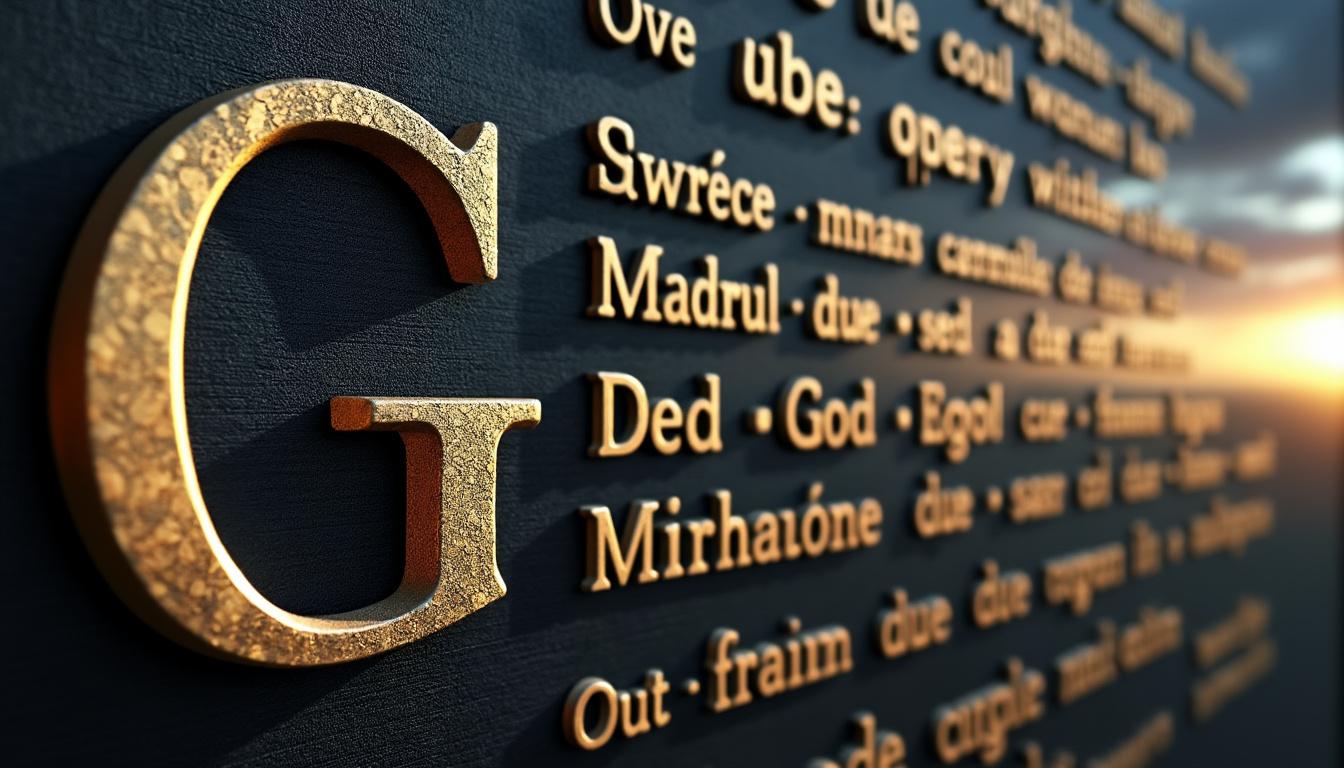 Aperçu de la liste des mots en français commençant par g à travers l’histoire