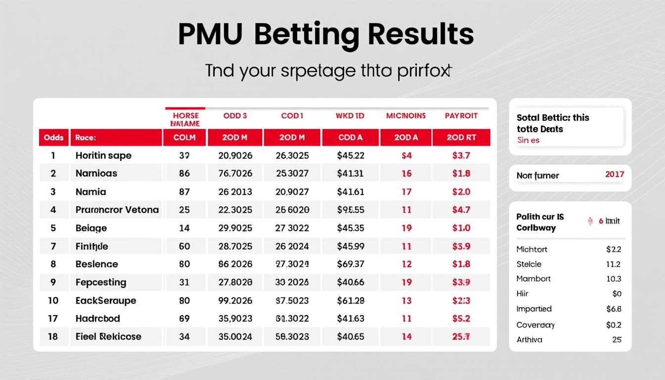 découvrez les surprises et le rapport des courses pmu d'aujourd'hui. résultats, analyses et gagnants : toutes les informations essentielles pour ne rien manquer des courses hippiques du jour.