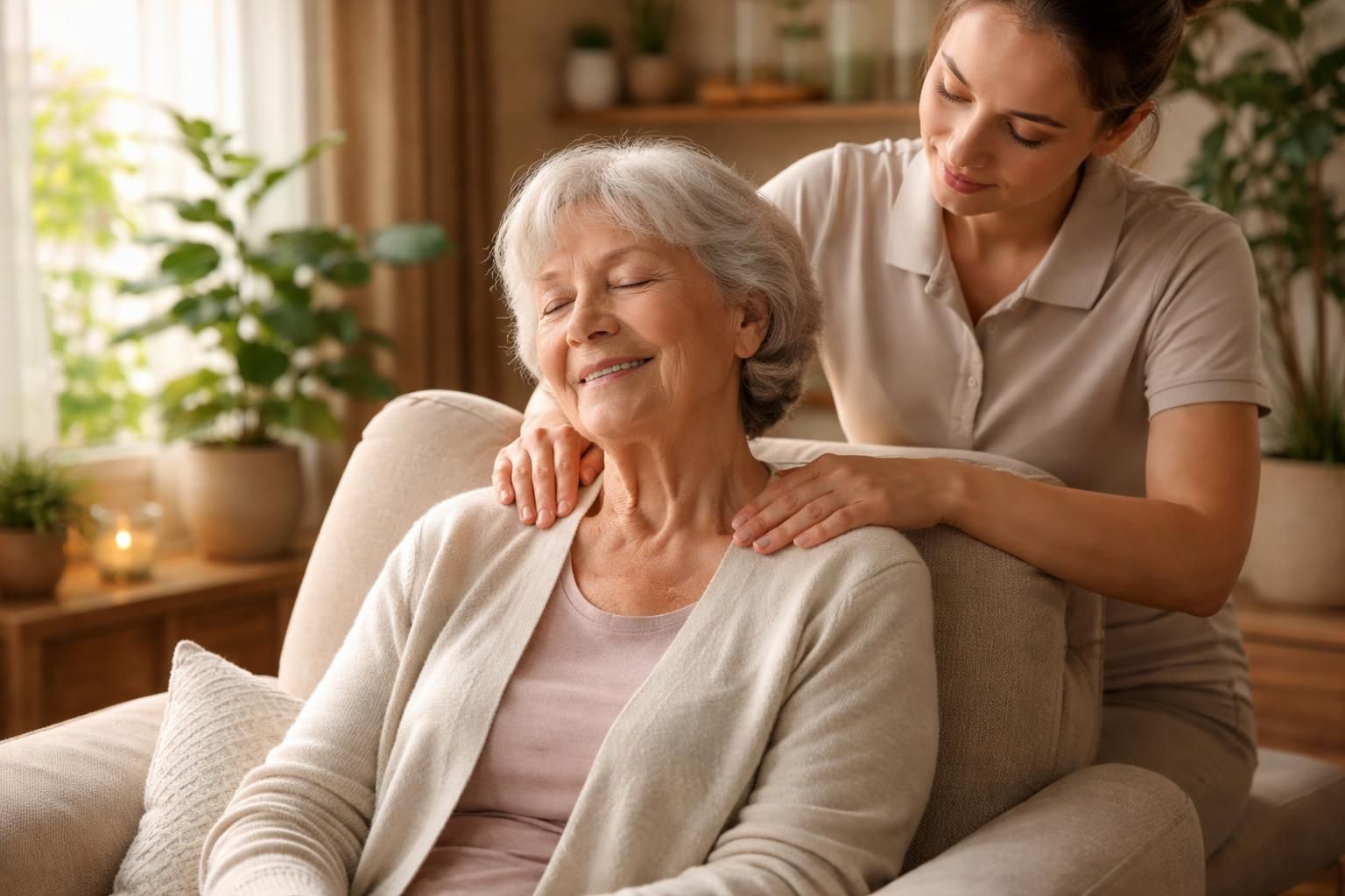 Les massages pour réduire la douleur chez les personnes âgées