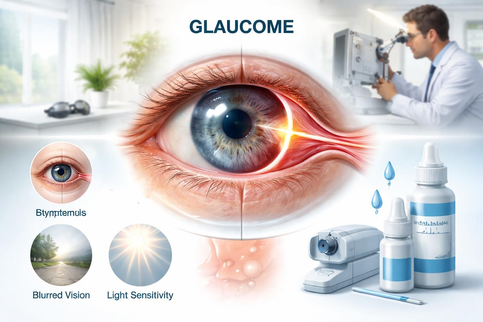 Symptômes, traitement et prévention spécialisés du glaucome