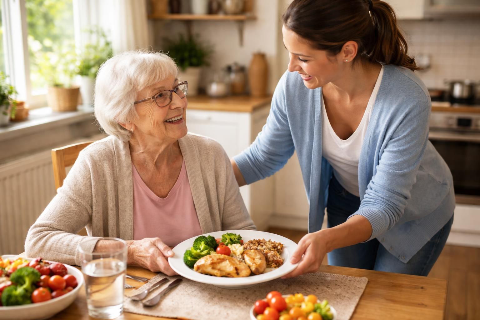 Conseils pour l&rsquo;aide aux repas des personnes âgées au quotidien