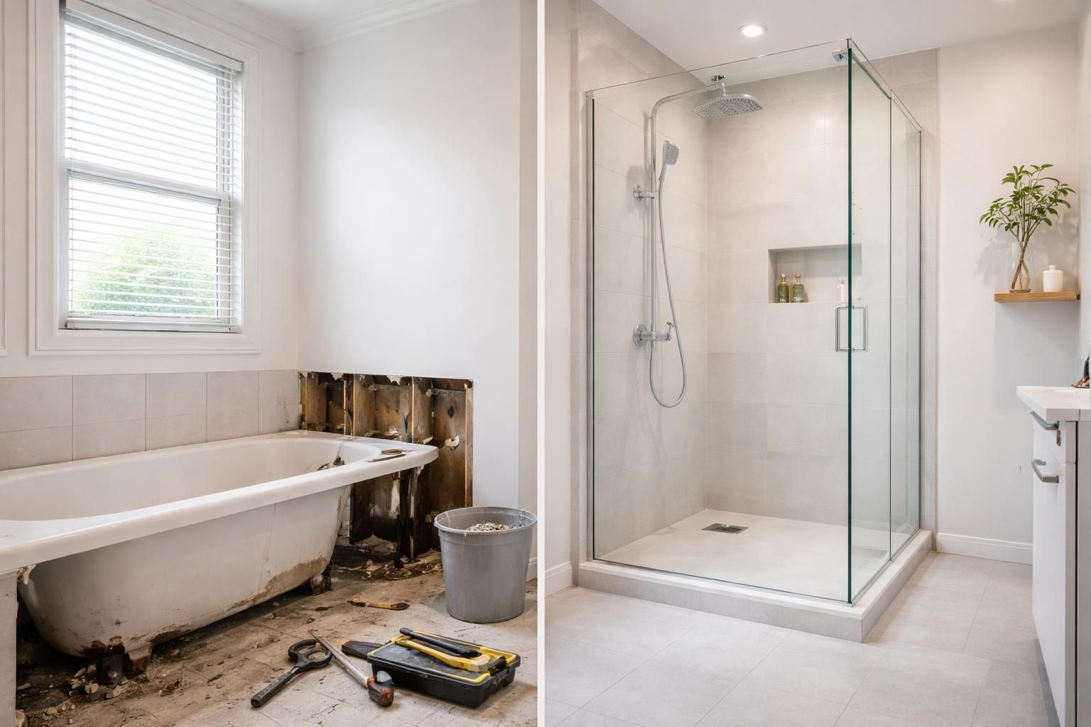 Guide pratique pour convertir votre baignoire en douche moderne
