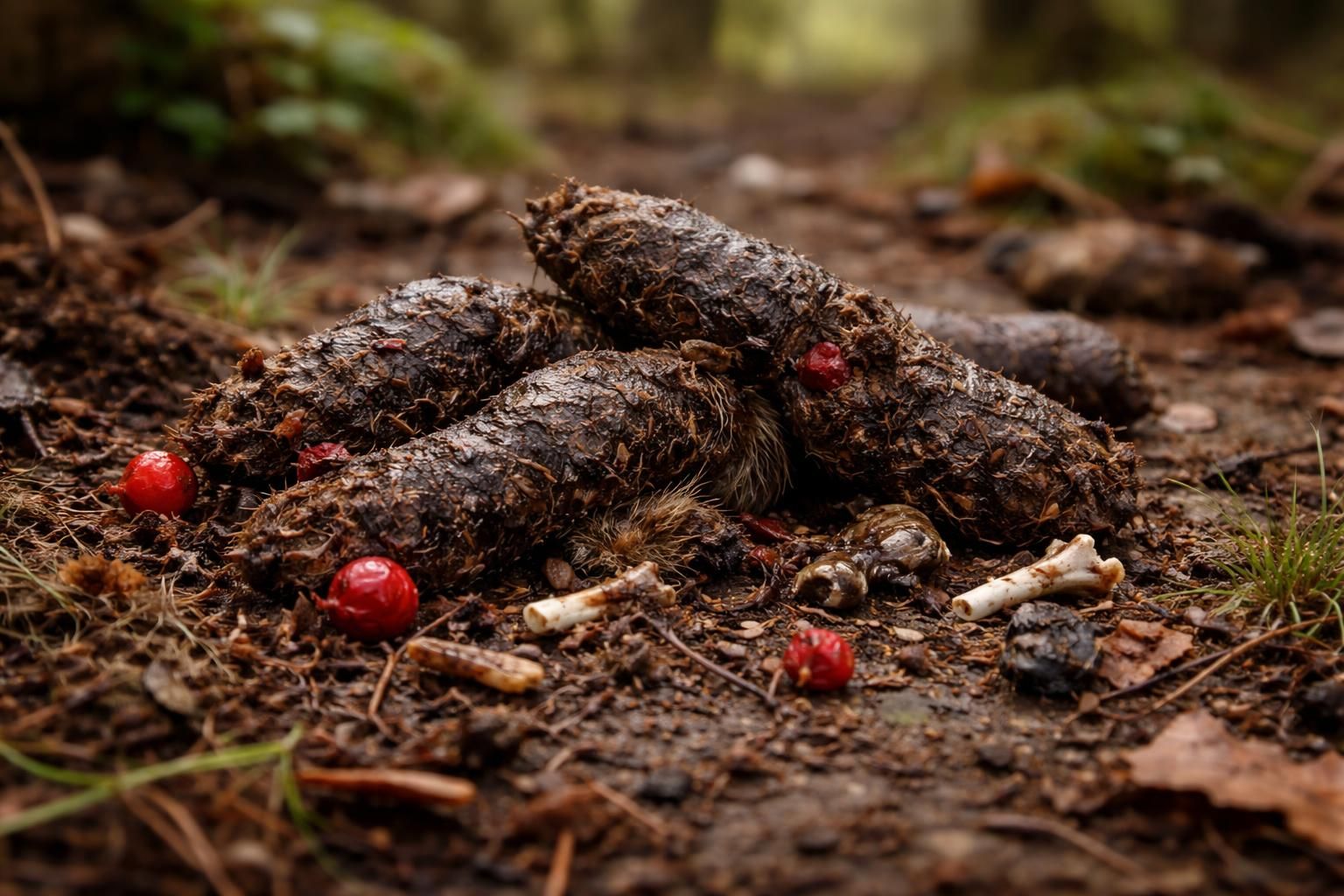 Les incroyables photos des crottes de renard qui révèlent leur régime alimentaire