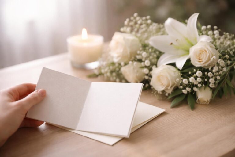 Carte de condoléances : comment choisir les mots justes pour un proche en deuil
