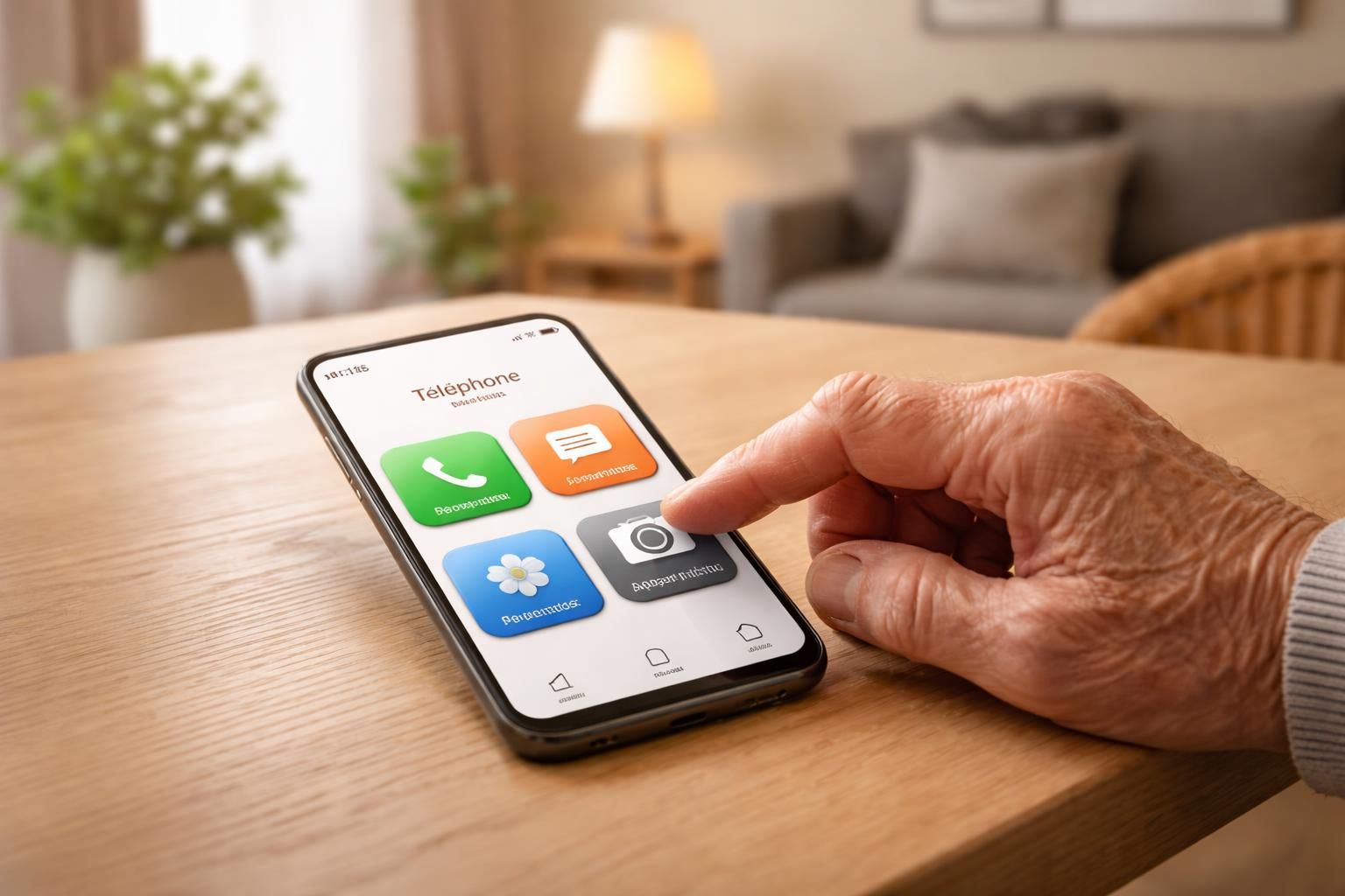 Guide sur le smartphone idéal pour senior débutant