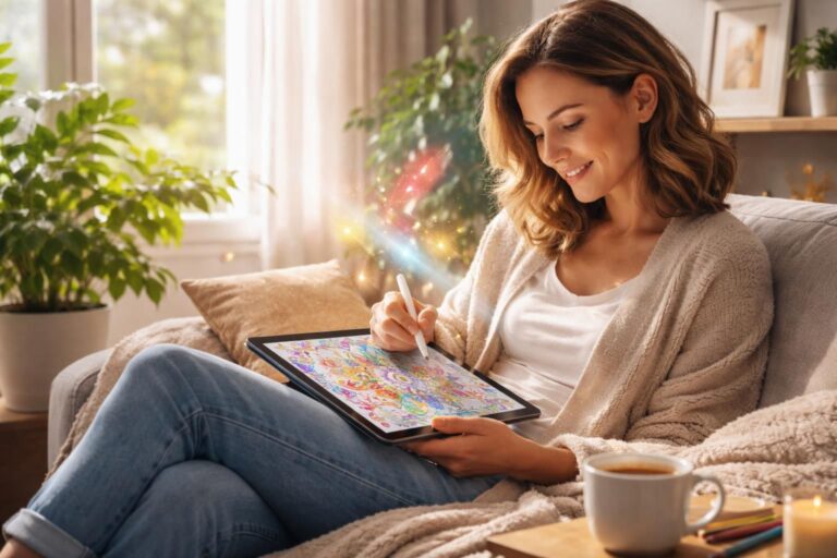 Les avantages inattendus du coloriage adulte en ligne pour votre bien-être