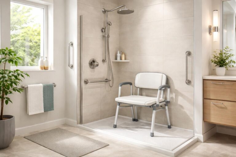 Sécurité dans la douche : bien choisir un siège pour seniors