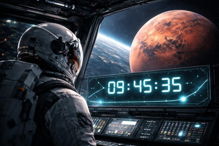 Temps de trajet précis pour atteindre Mars