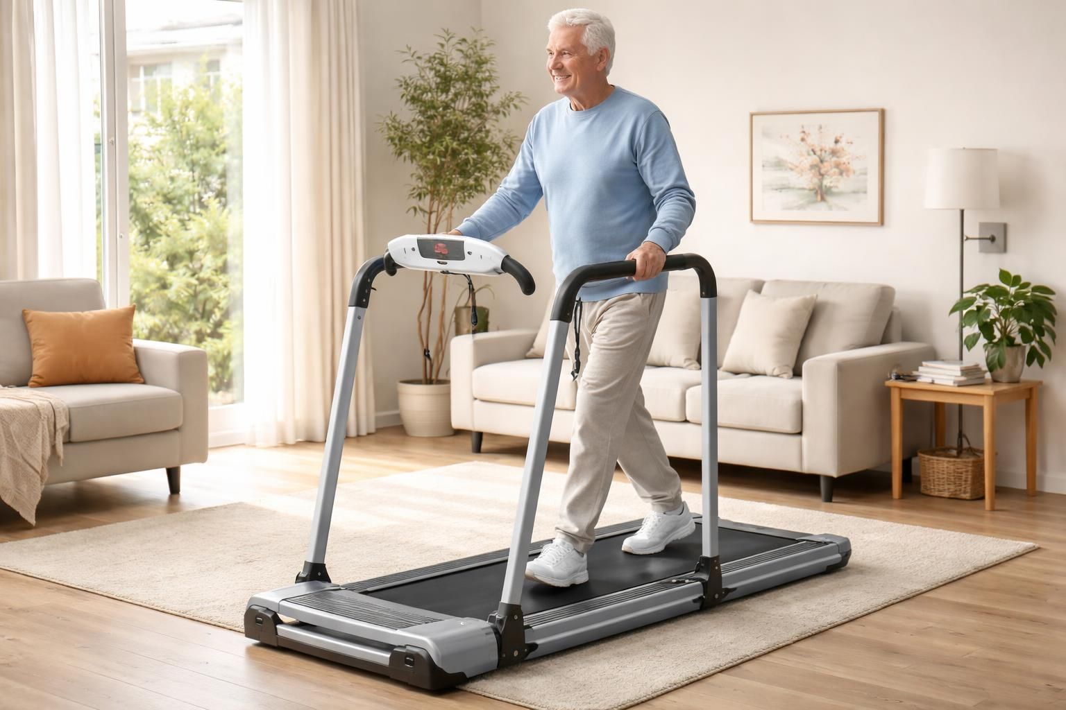 Astuce d&rsquo;espace : tapis de marche pliable spécialement conçu pour seniors