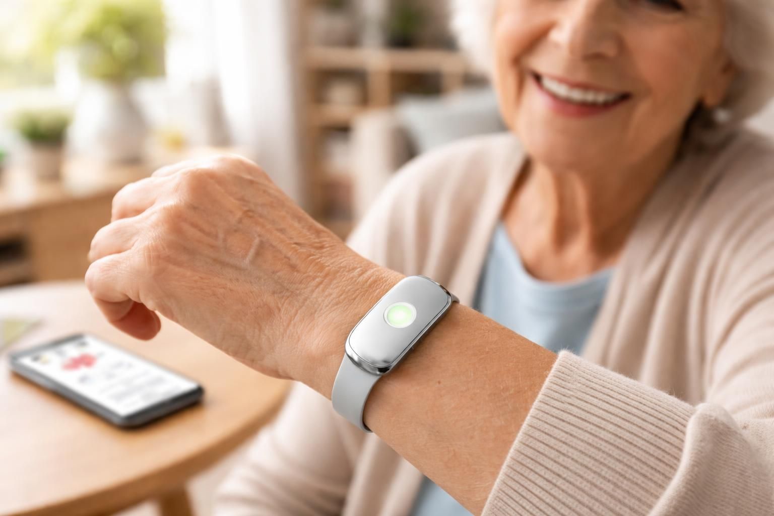 Bracelet d&rsquo;alarme: assistance à distance sans abonnement