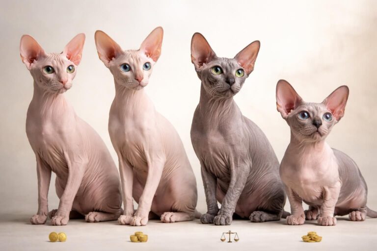 Comparatif des races : quel est le prix d&rsquo;un chat sans poil selon les caractéristiques ?