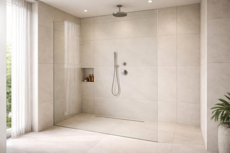 Hauteur recommandée pour une douche italienne sur mesure