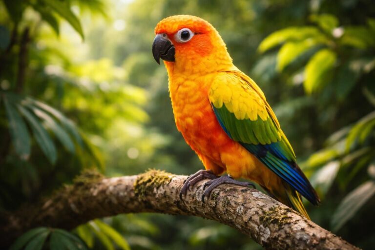 Les caractéristiques uniques qui font du perroquet soleil un oiseau exceptionnel