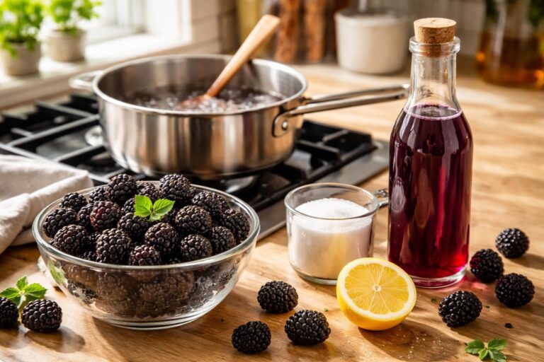 Recette express de sirop de mûre maison pour des papilles éblouies