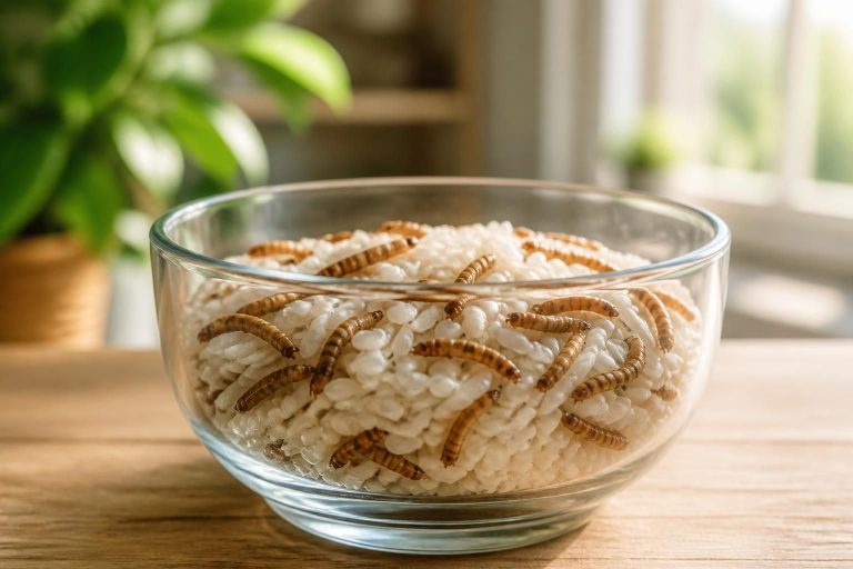 Ver du chat et grain de riz : une combinaison surprenante pour nourrir votre chat